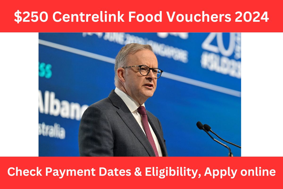 $250 Centrelink Food Vouchers 2024