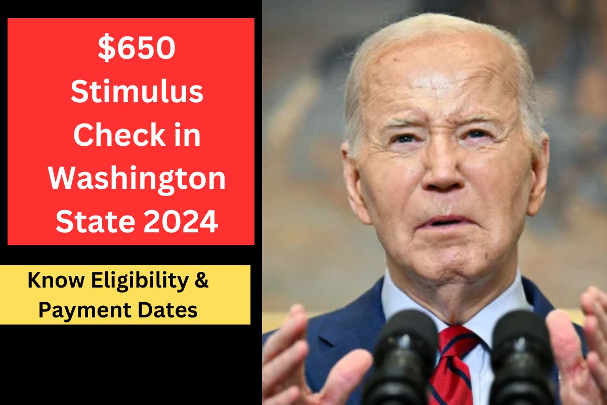 $650 Stimulus Check in Washington State 2024